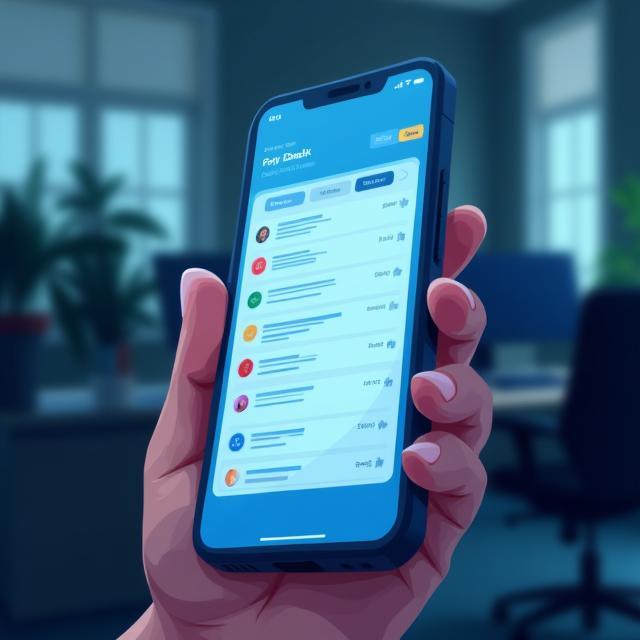 FlexDesk mobile view with task prioritisation